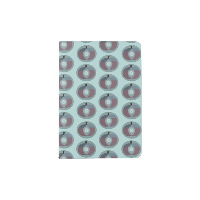 PLUM PATTERN PASSPORT HOLDER (Front)