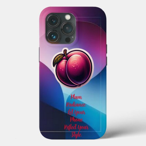 Plum Perfection Elegant Background iPhone Case iPhone 13 Pro Case