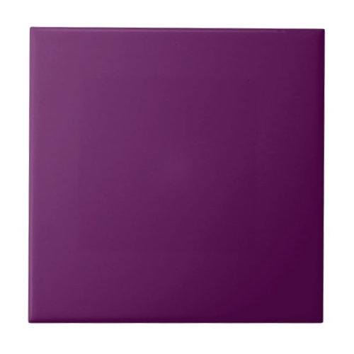 Plum Perfection _ Elegant Solid Plum Ceramic Tile