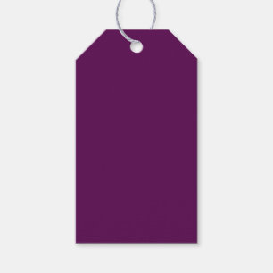Plum Perfection - Elegant Solid Plum - Gift Tags