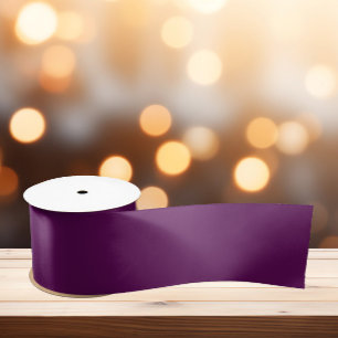 Plum Perfection - Elegant Solid Plum - Satin Ribbon