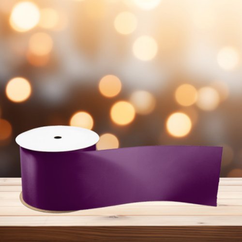 Plum Perfection _ Elegant Solid Plum _  Satin Ribbon