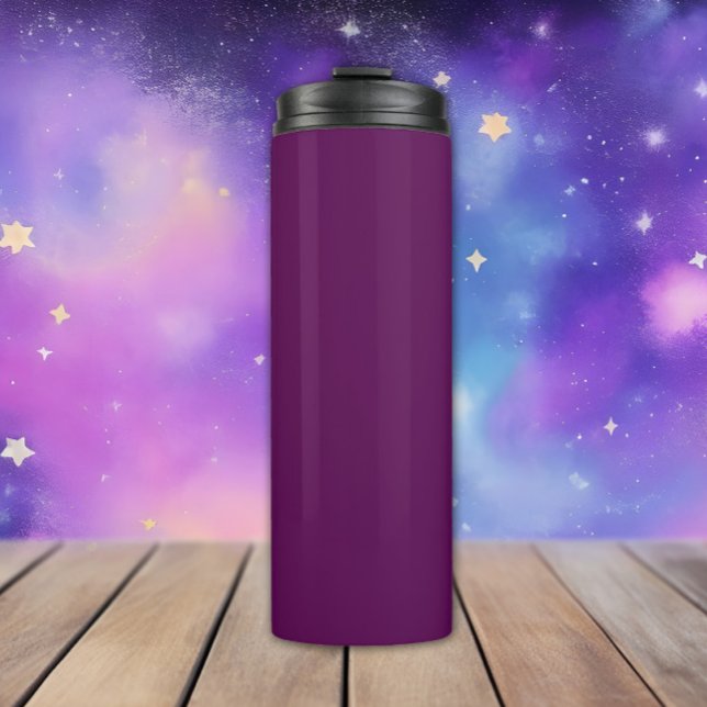 Plum Perfection - Elegant Solid Plum -  Thermal Tumbler (Creator Uploaded)