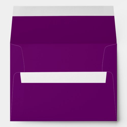 Plum Purple A7 5x7 Inside Color Envelope