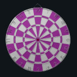 Plum Purple And Gray Dartboard<br><div class="desc">Plum Purple And Gray Dart Board</div>