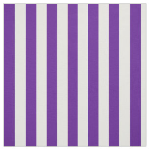 Plum Purple and White Vertical Stripes Fabric