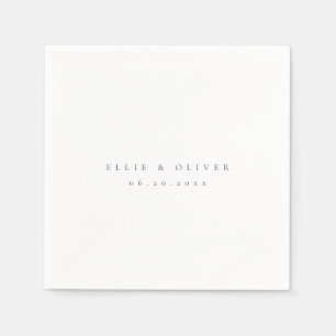 Plum Purple Boho Wedding Modern Cocktail Napkins