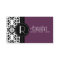 Plum Purple Estate Damask Mommy Calling Card /