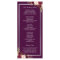 Plum Purple Floral Silver Gray Wedding Program