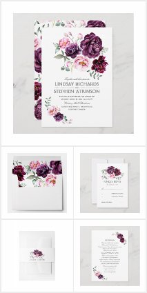 Purple Bohemian Wedding Collection