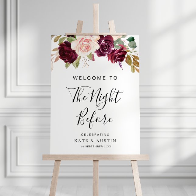 plum purple flowers the night before sign (Creator Uploaded)