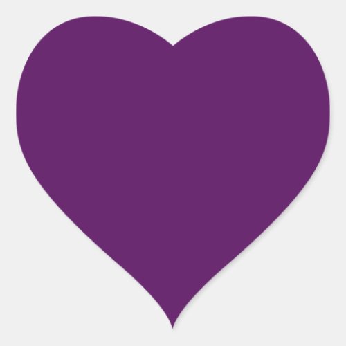 Plum Purple Heart Sticker