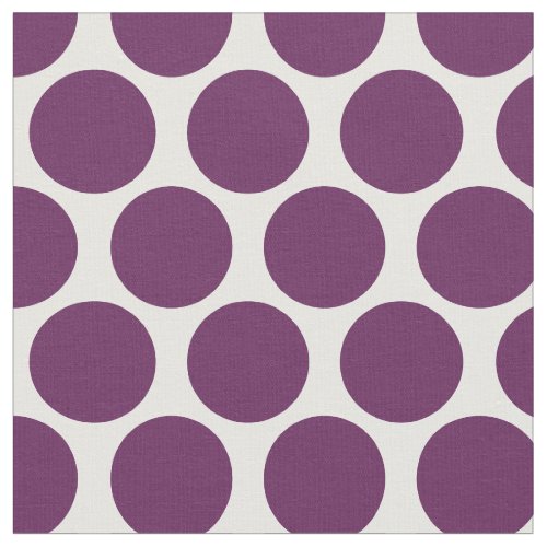 Plum Purple Mod Dots Fabric