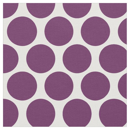 Plum Purple Mod Dots Fabric