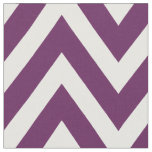 Plum Purple Modern Chevron Large Scale Fabric