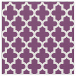 Plum Purple Moroccan Print Fabric