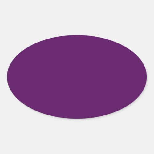 Plum Purple Oval Sticker