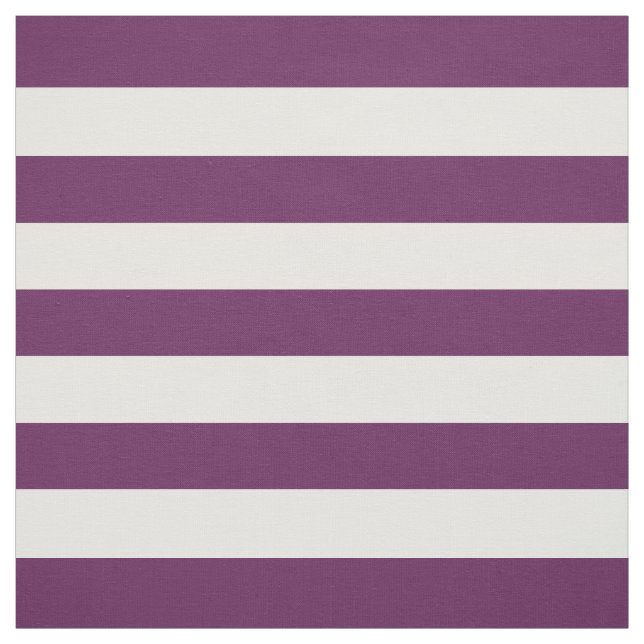 Plum Purple Preppy Stripes Fabric (Swatch)