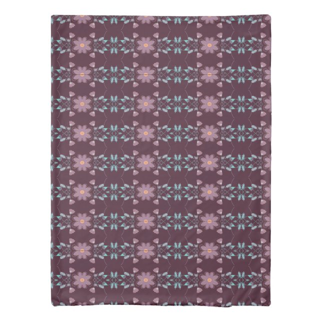 Plum Purple  Reversible Duvet (Back)