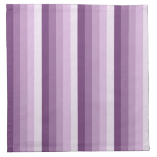 Plum purple shadow stripes cloth napkin