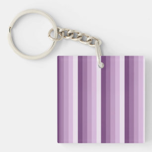 Plum purple shadow stripes keychain
