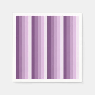 Plum purple shadow stripes napkins