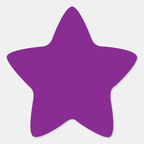 Plum Purple Star Sticker