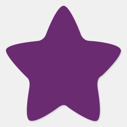 Plum Purple Star Sticker