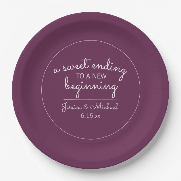 plum colored paper plates