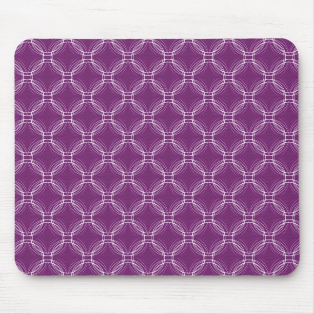 Plum Purple Uptown Elegance Mousepad (Front)
