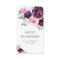 Plum Purple Watercolor Flowers Bouquet Elegant