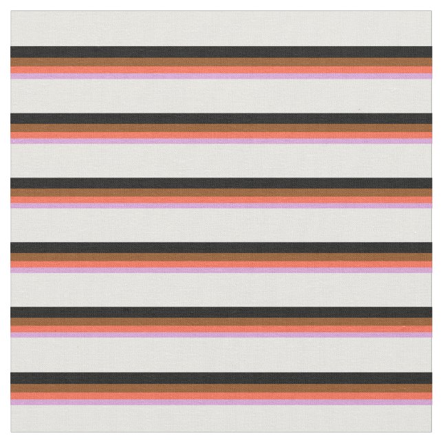 Plum, Red, Brown, Black, and White Pattern Fabric (Close Up)