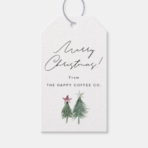 Plum  Sage Christmas Trees  Gift Tags