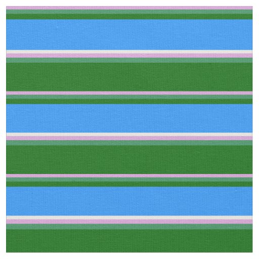Plum, Sea Green, Dark Green, Blue, and White Fabric