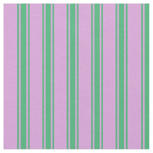 Plum & Sea Green Stripes Fabric