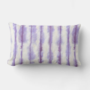 Plum Shibori Tie Dye Lumbar Pillow