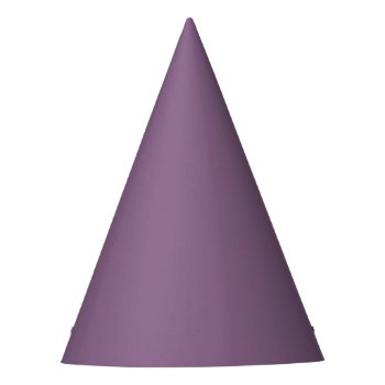 Plum Solid Color Party Hat by SimplyColor at Zazzle