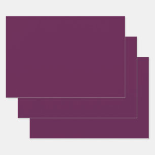 Plum (solid color)  wrapping paper sheets
