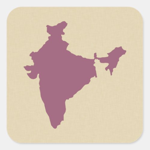 Plum Spice Moods India Square Sticker