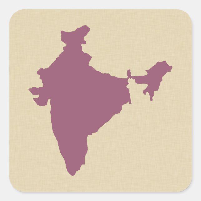 Plum Spice Moods India Square Sticker (Front)