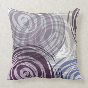 PLUM SPIRAL DESIGN Retro Throw Pillow