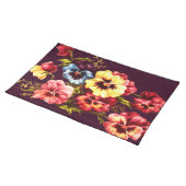 Plum Spring Flower Placemat (On Table)