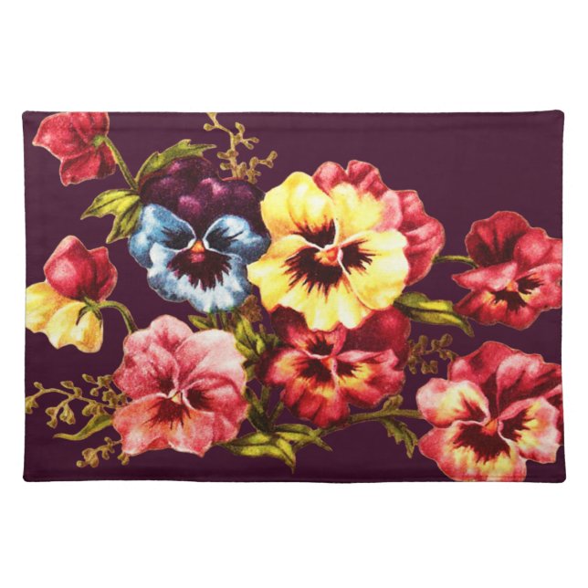 Plum Spring Flower Placemat (Front)