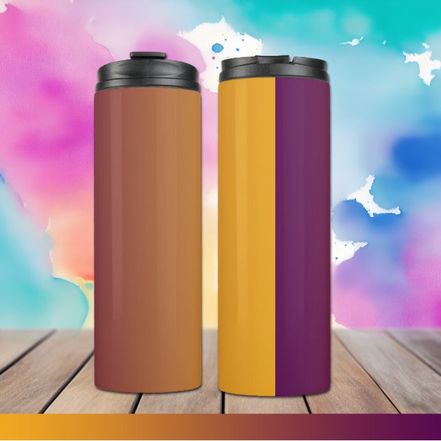 Plum Sunset Elegant Plum Orange Gradient Tumbler (Creator Uploaded)