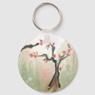 Plum Tree Keychain