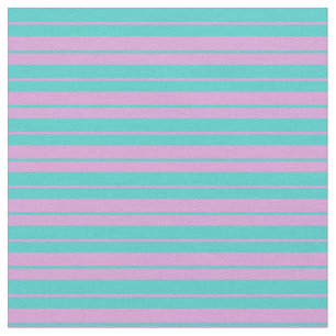Plum & Turquoise Colored Stripes/Lines Pattern Fabric