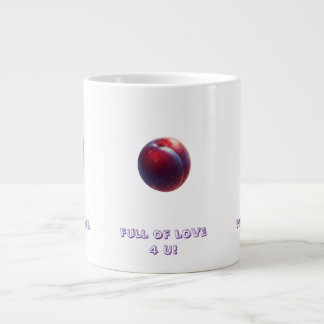Plum Valentines Giant Coffee Mug