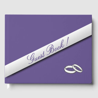 Plum Wedding Guest Book