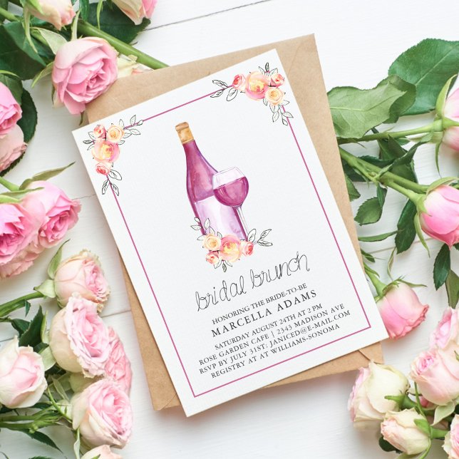 Plum Wine Bridal Brunch Invitation (Creator Uploaded)
