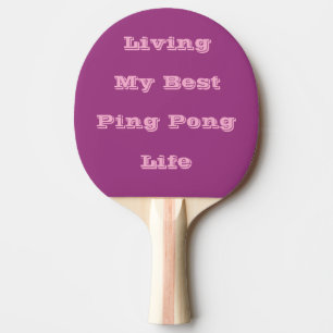 Plum Wine Purple Spring Season Solid Color Ping Pong Paddle